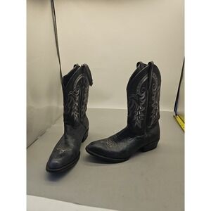 Ferrini Boots Men's Size 10.5 Black Original Caiman Belly Leather Cowboy Western